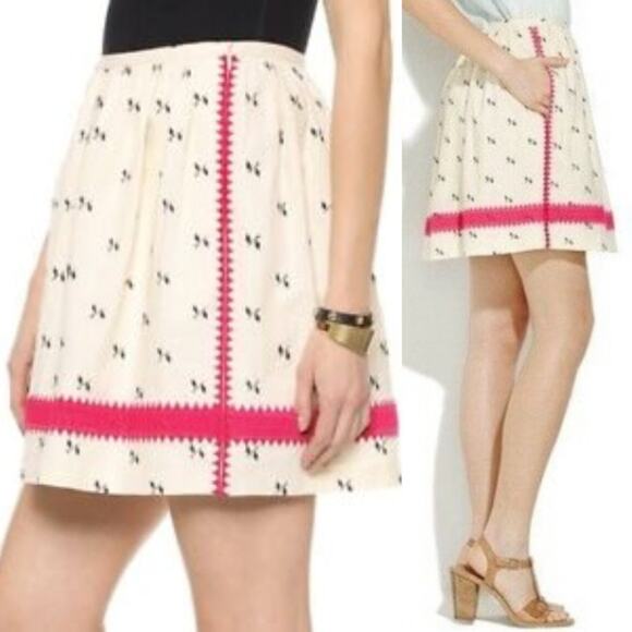 Madewell Lightstitch Linen Cotton A-line Circle Skirt Size 6 - Picture 8 of 8